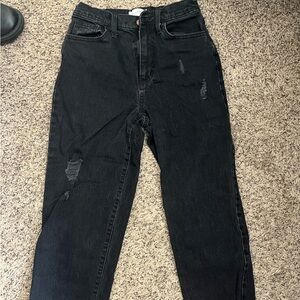 Ripped black jeans